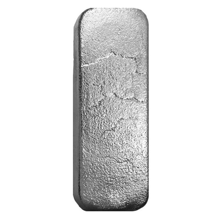 100 oz Johnson Matthey (JM) Vintage Silver Bar .999 Fine thumbnail 2