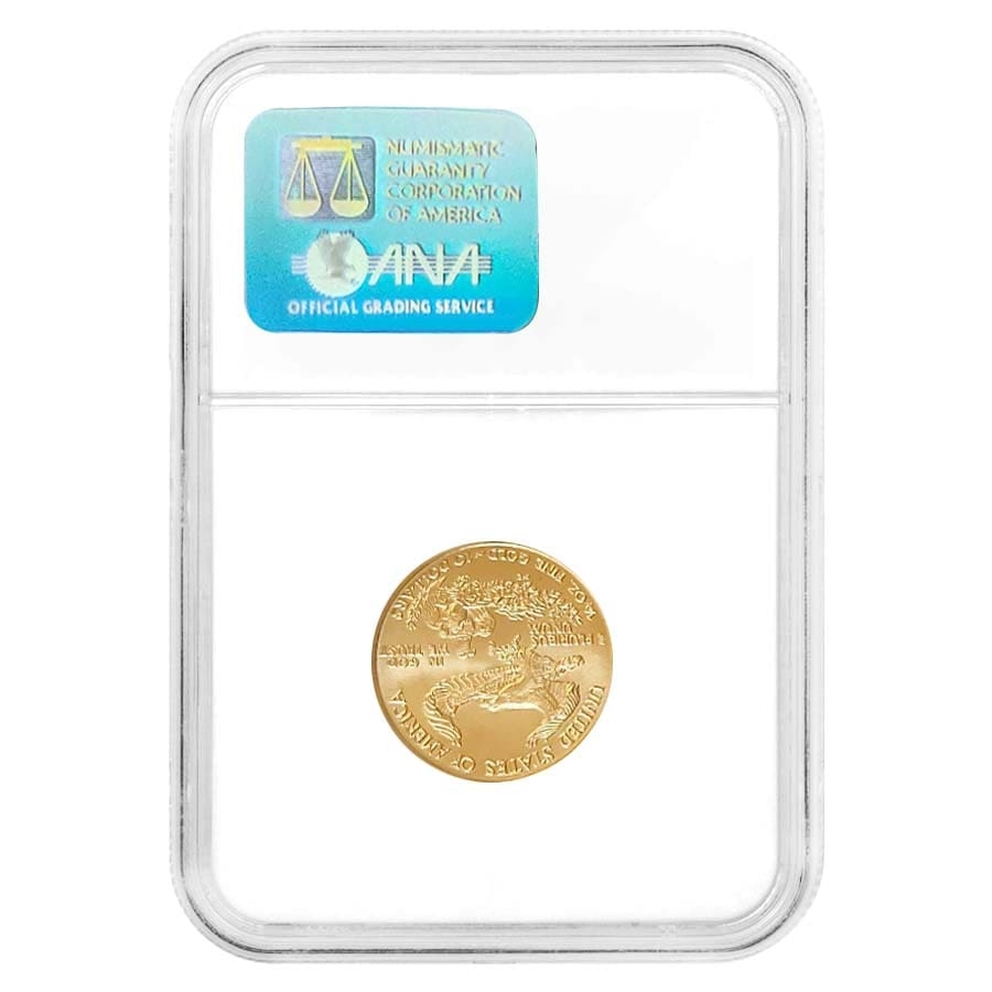 2001 1/4 oz $10 Gold American Eagle NGC MS 69 thumbnail 3