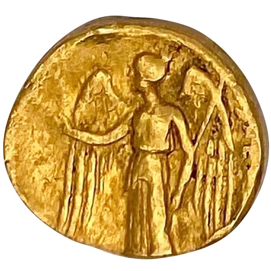 336-323 BC AV Stater Kingdom of Macedon Alexander III Gold Coin (Filed Edge) thumbnail 2