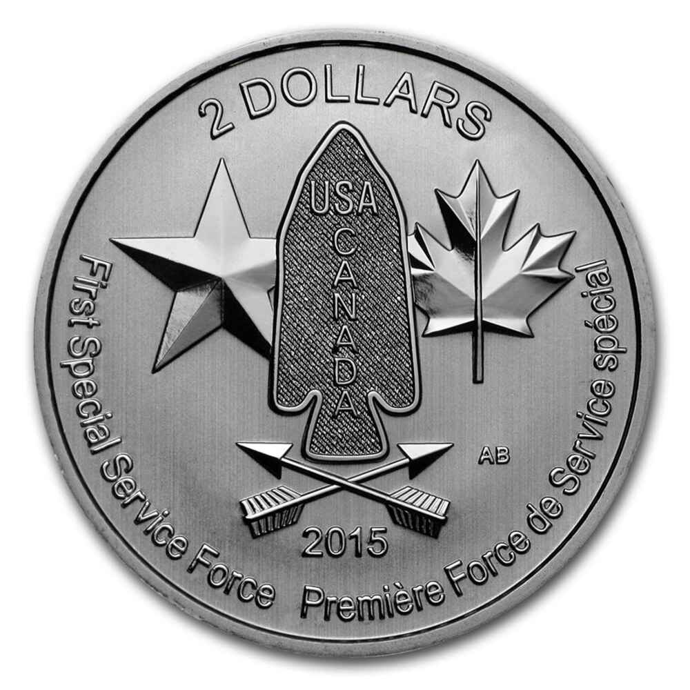 Canada 1/2 oz Silver Special Service Force $2 Coin BU (Random Year) thumbnail 3