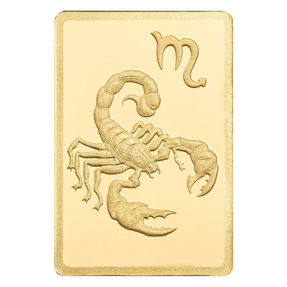 1/2 Gram PAMP Suisse Scorpio Zodiac Gold Bar (in Assay) thumbnail 4