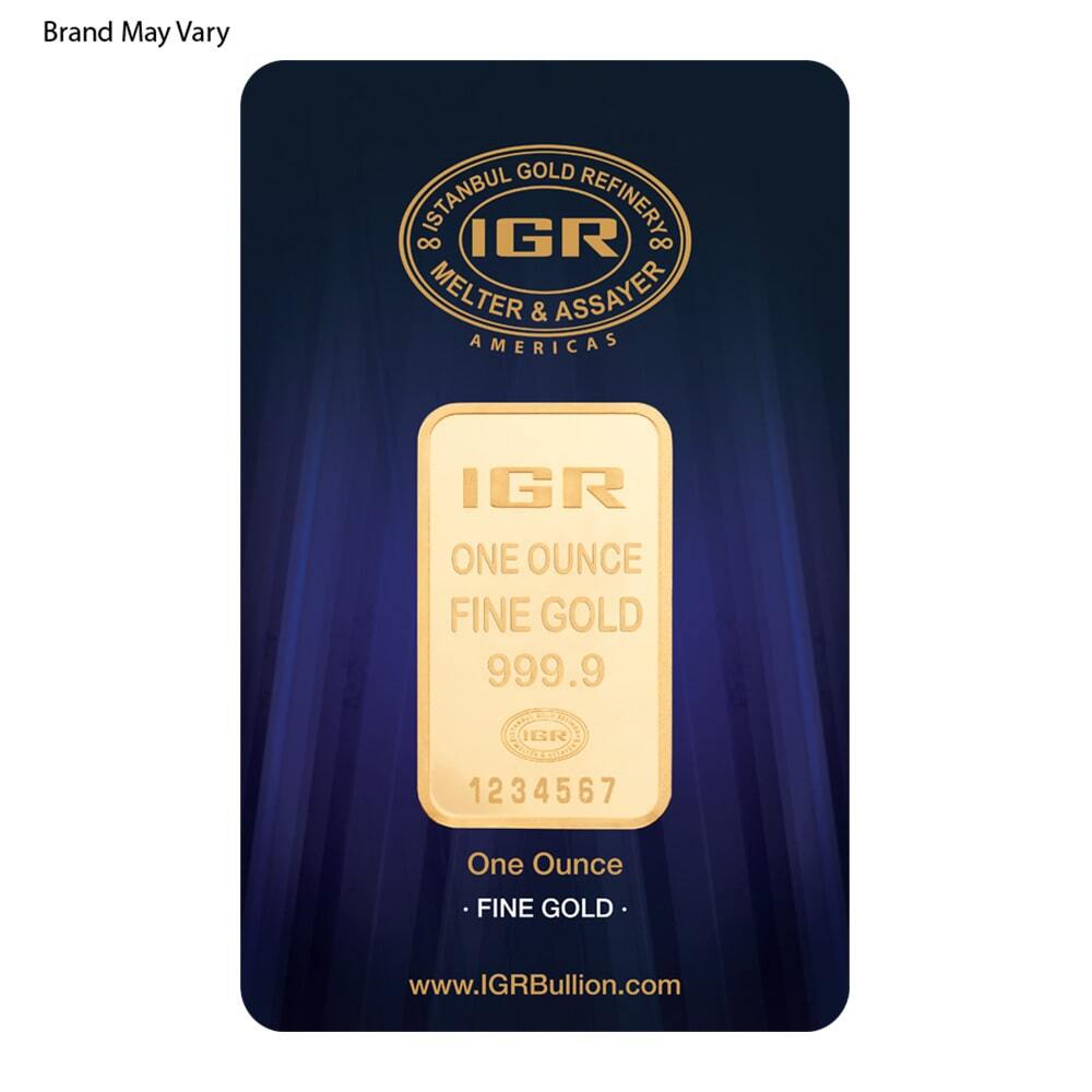 1 oz Random Brand Gold Bar .999+ Fine (in Assay) thumbnail 3