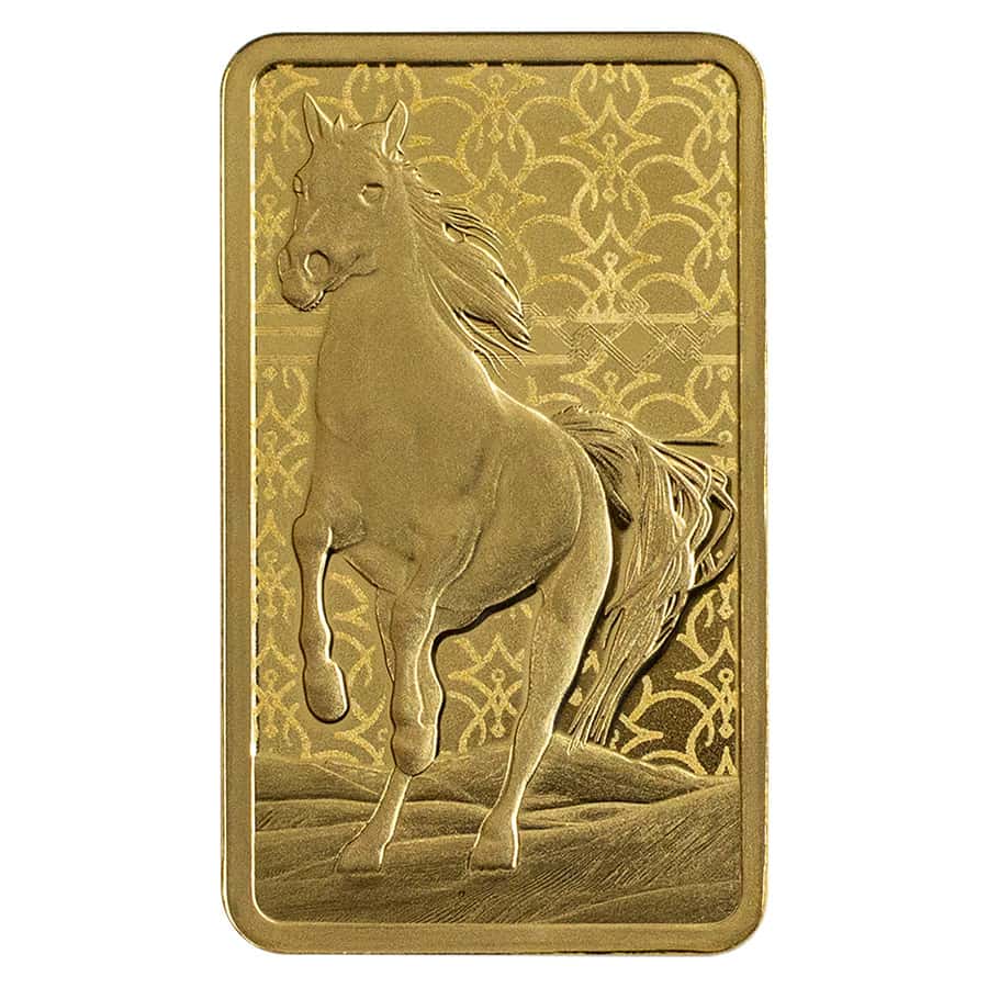 5 Gram PAMP Suisse Arabian Horse Gold Bar (w/ Frame) thumbnail 4