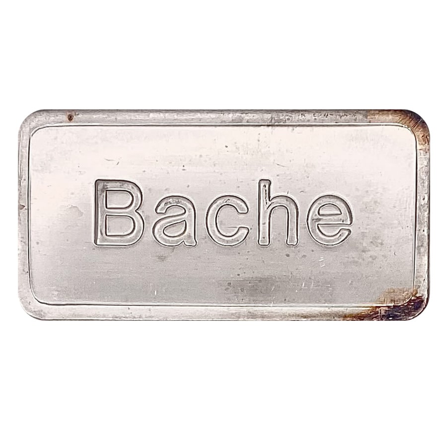 1 oz Bache Silver Bar .999 Fine thumbnail 3