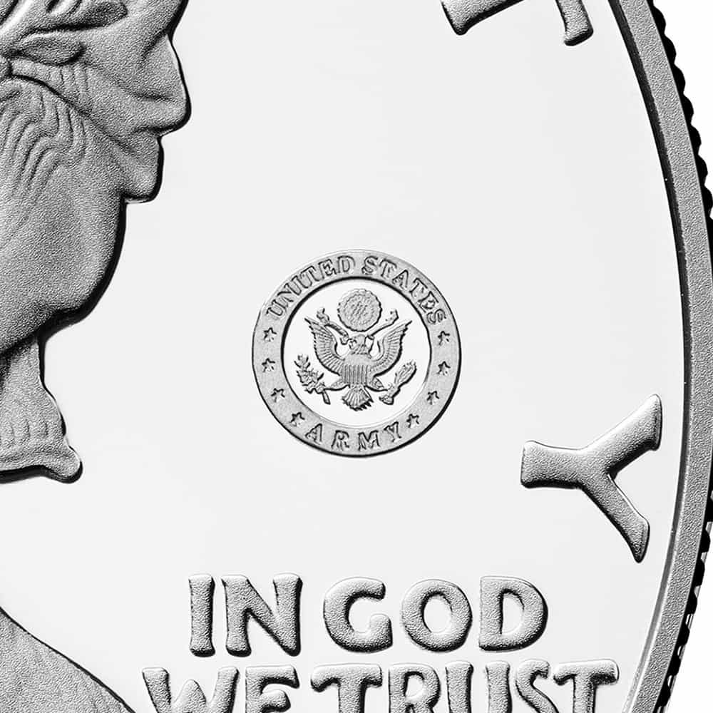 2025-W US Army Privy 1 oz Proof Silver American Eagle PCGS PF 70 AR thumbnail 3