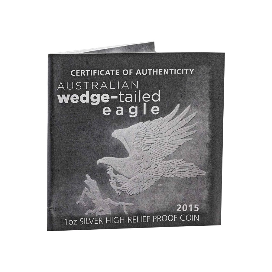 2015 1 oz Silver Australian Wedge-Tailed Eagle Perth Mint PCGS PF 70 DCAM (John M. Mercanti Sign Label) thumbnail 4