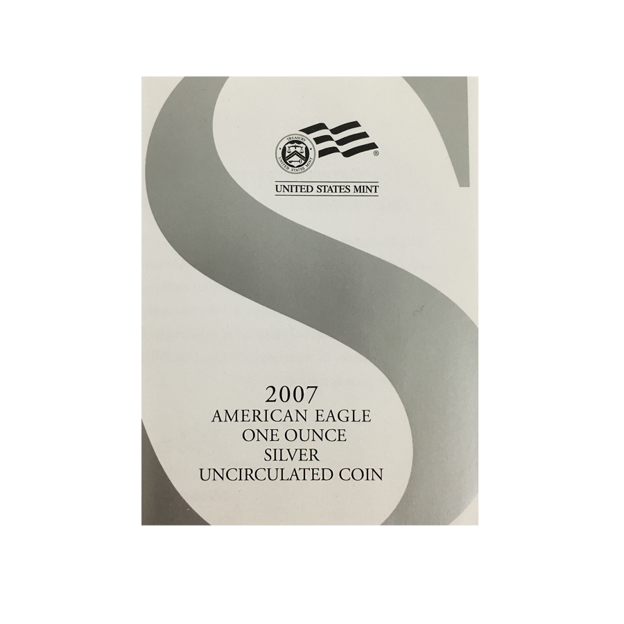 2007-W 1 oz Burnished Silver American Eagle (w/Box & COA) thumbnail 4