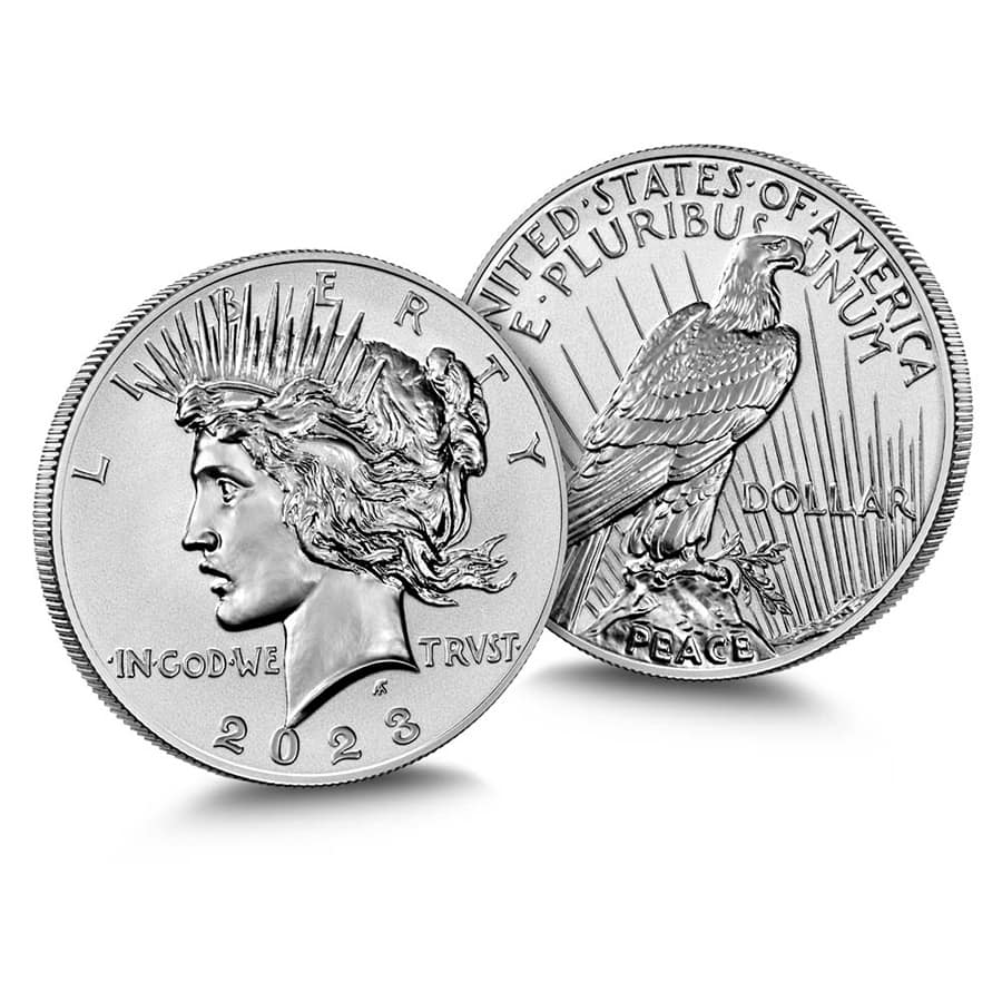 2023-S Morgan and Peace Silver Dollar Reverse Proof 2-Coin Set (w/Box & COA) thumbnail 3