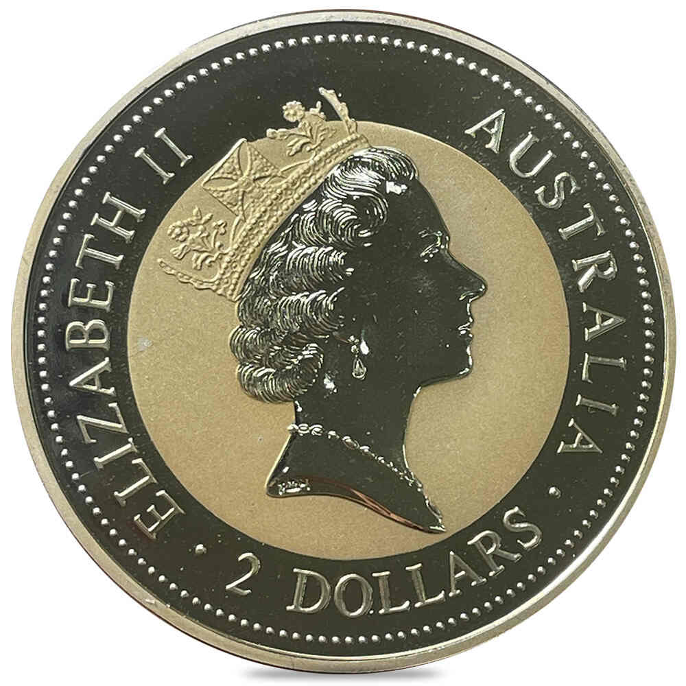 1994 2 oz Silver Australian Kookaburra Perth Mint .999 Fine BU thumbnail 2