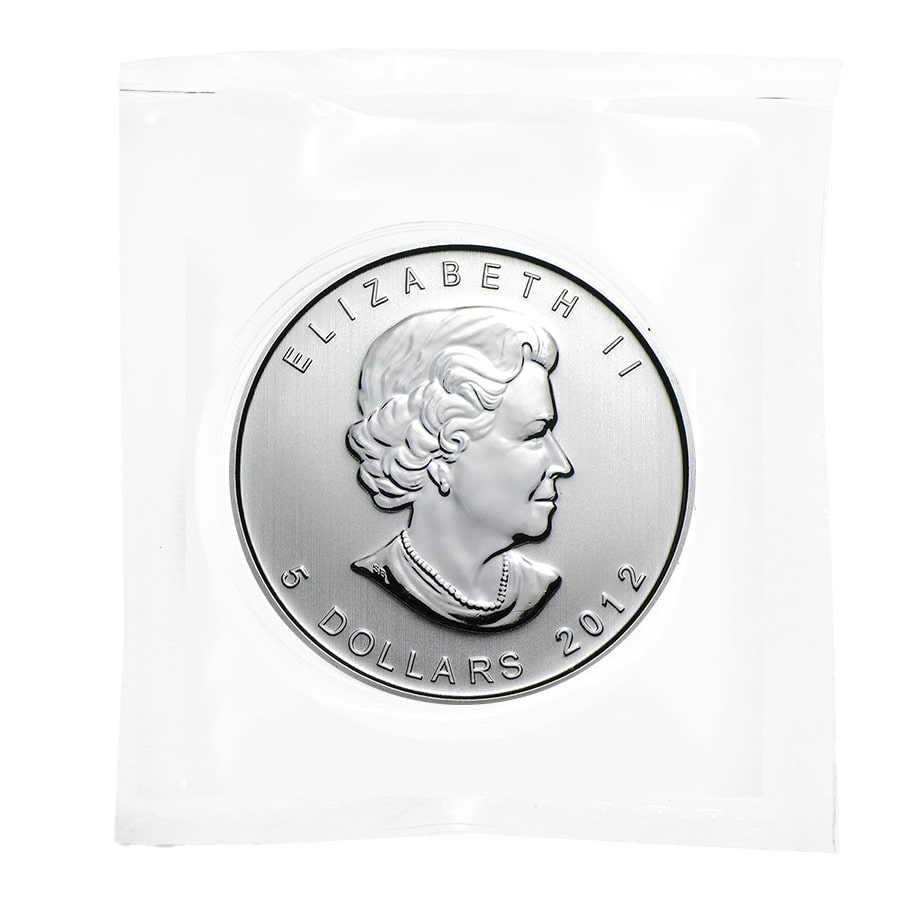 2012 1 oz Canadian Silver Maple Leaf Coin BU (Sealed) thumbnail 4