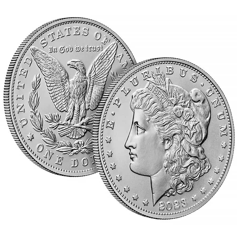 2023 Morgan Silver Dollar .999 Fine (w/Box & COA) thumbnail 4