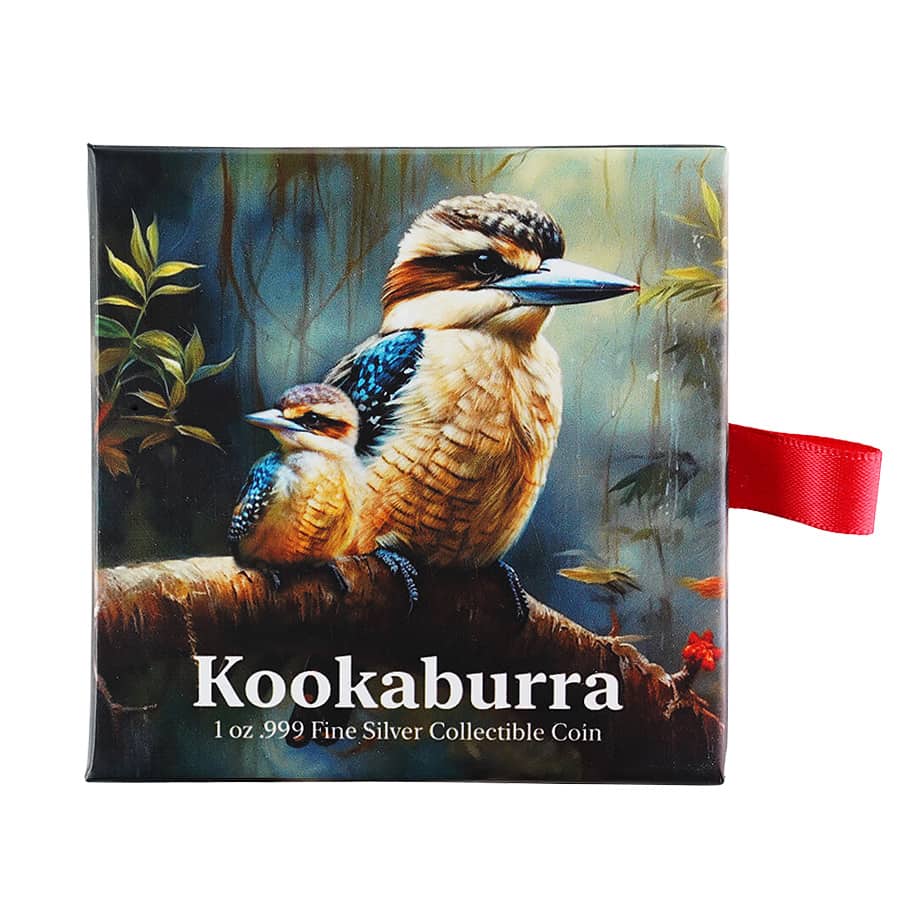 2024 Chad 1 oz Silver Kookaburra Shaped High Relief Coin .999 Fine thumbnail 4
