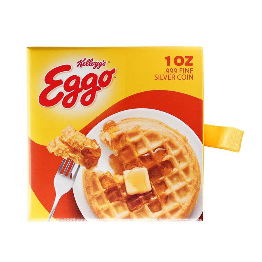 2024 Chad 1 oz Eggo™ Waffles Plate Silver Coin thumbnail 4