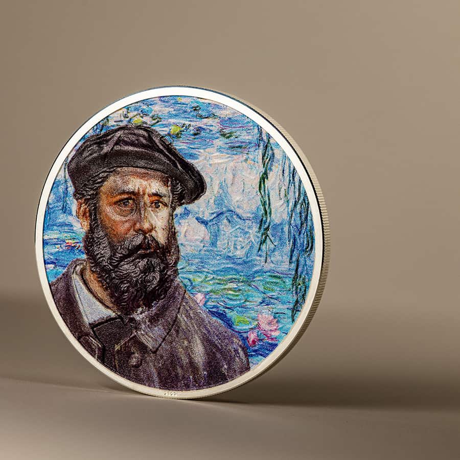 2023 Cook Islands 2 oz Silver Masters of Art Claude Monet Coin thumbnail 4