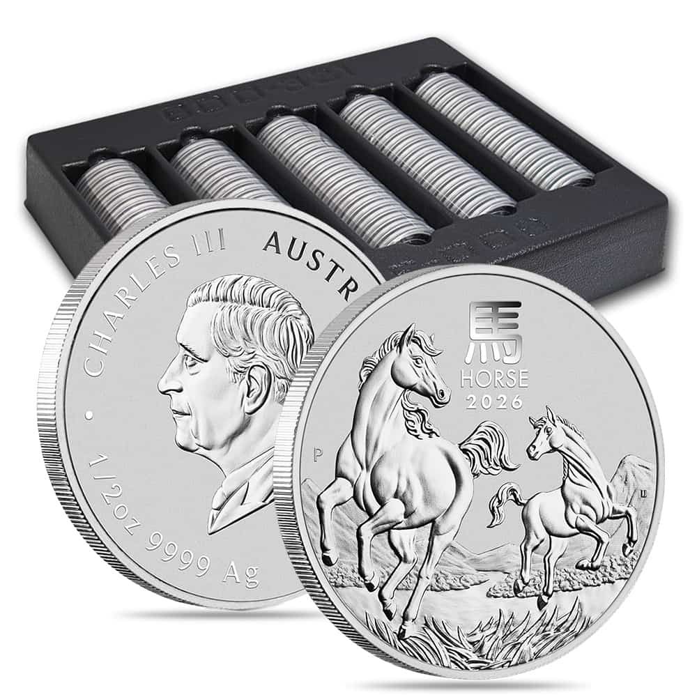 2026 1/2 oz Silver Lunar Horse BU Australian Perth Mint thumbnail 4
