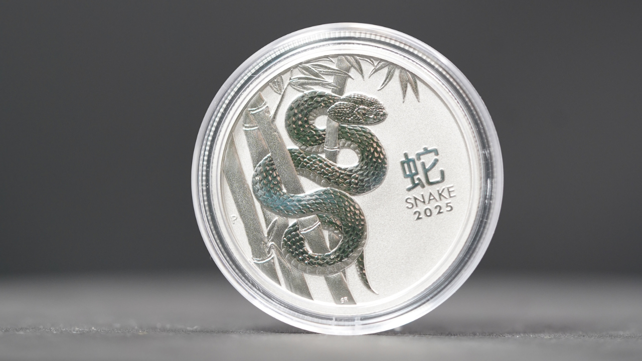 2025 1 oz Platinum Lunar Snake BU Australian Perth Mint thumbnail 3