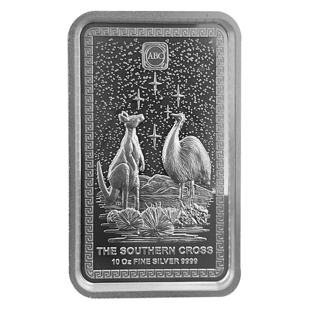 Box of 30 - 10 oz ABC Refinery The Southern Cross Silver Bar High Relief .9999 Fine thumbnail 2