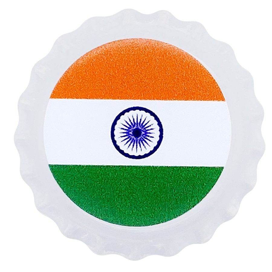 2021 Chad 6 gram World Landmarks - India Bottle Cap Proof Silver Coin .999 Fine (In Cap) thumbnail 3