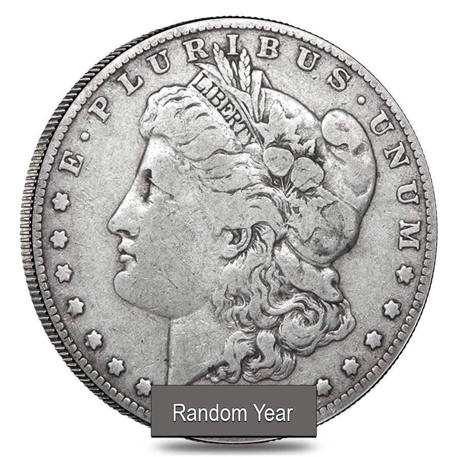 $100 Face Value Bag - 100 Coins - 1878-1904 Morgan Silver Dollar VG-VF (Random Year) thumbnail 2