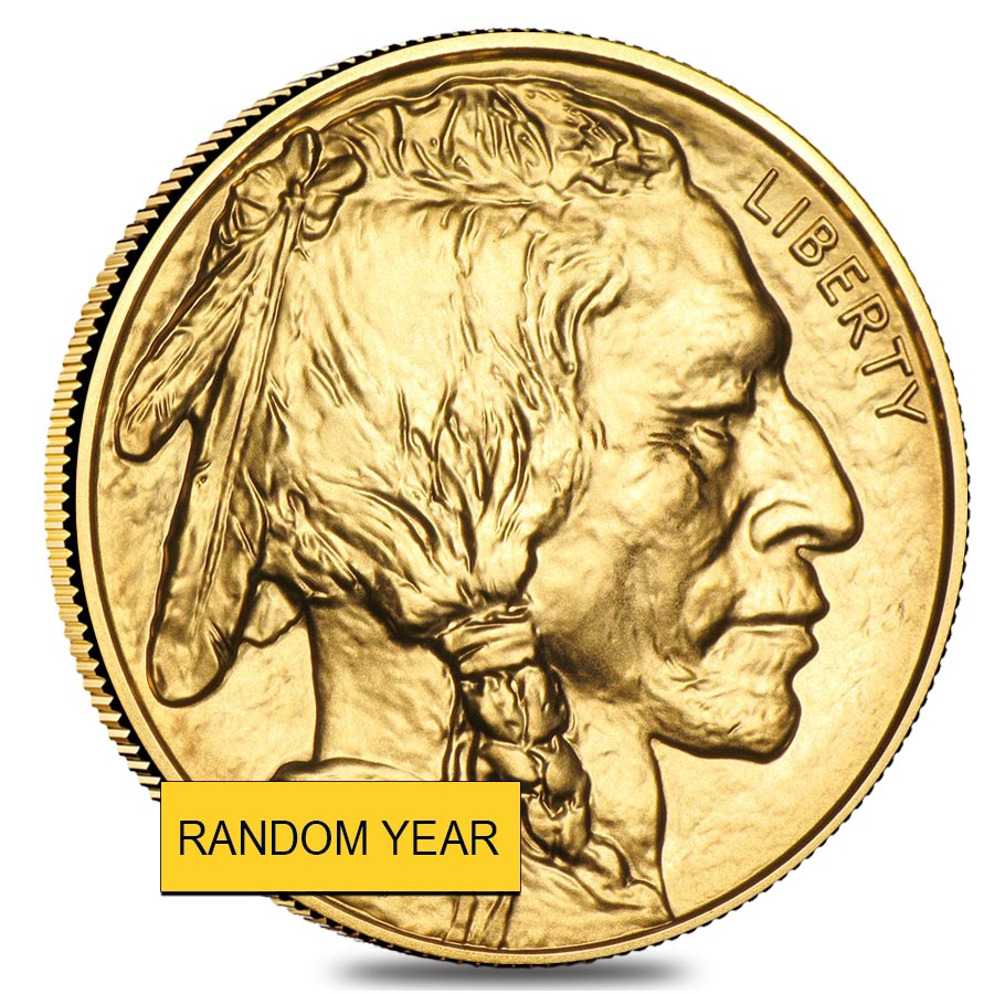 Roll of 20 - 1 oz Gold American Buffalo $50 Coin BU (Random Year) thumbnail 2