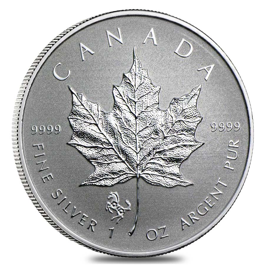 2014 1 oz Canadian Silver Maple Leaf - Horse Privy (Reverse Proof)