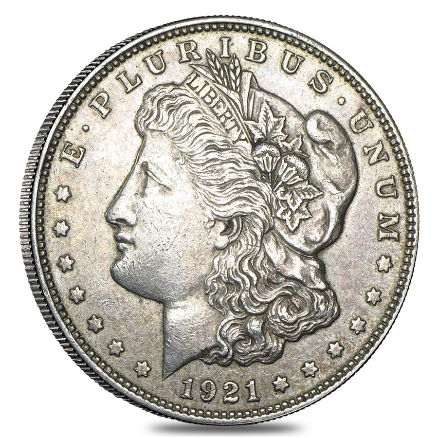 Roll of 20 - 1921 Morgan Silver Dollar VG-XF (Lot, Tube of 20) thumbnail 2