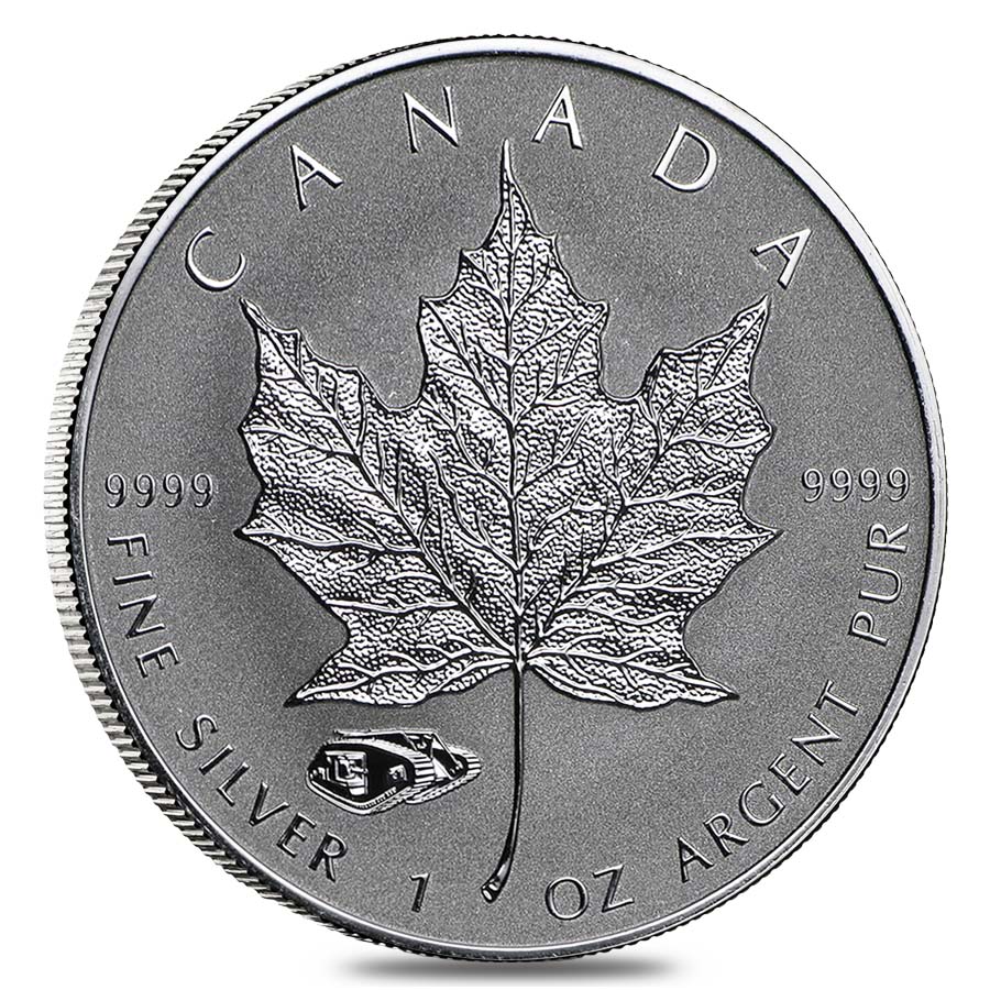 2016 1 oz Silver Canadian Maple Leaf Mark V Tank Privy Reverse Proof $5 Coin BU