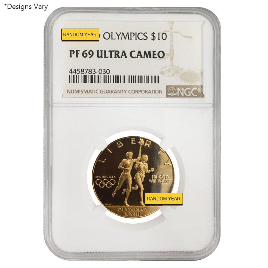 US Mint Gold $10 Commemorative Coins NGC/PCGS MS/PF 69 Random Year