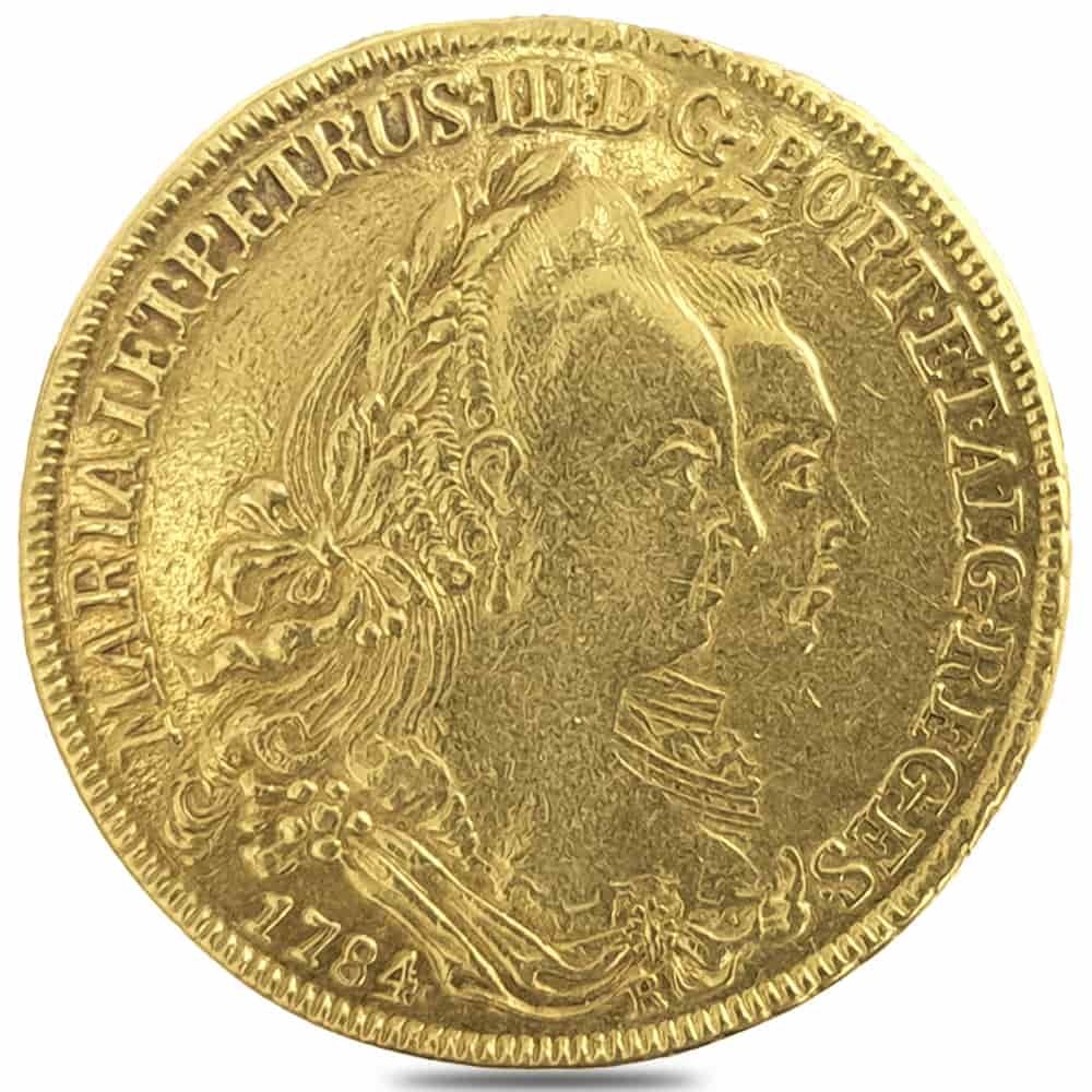 1784 Portugal Maria I and Pedro III 4 Escudos Gold Coin Ex-Jewelry