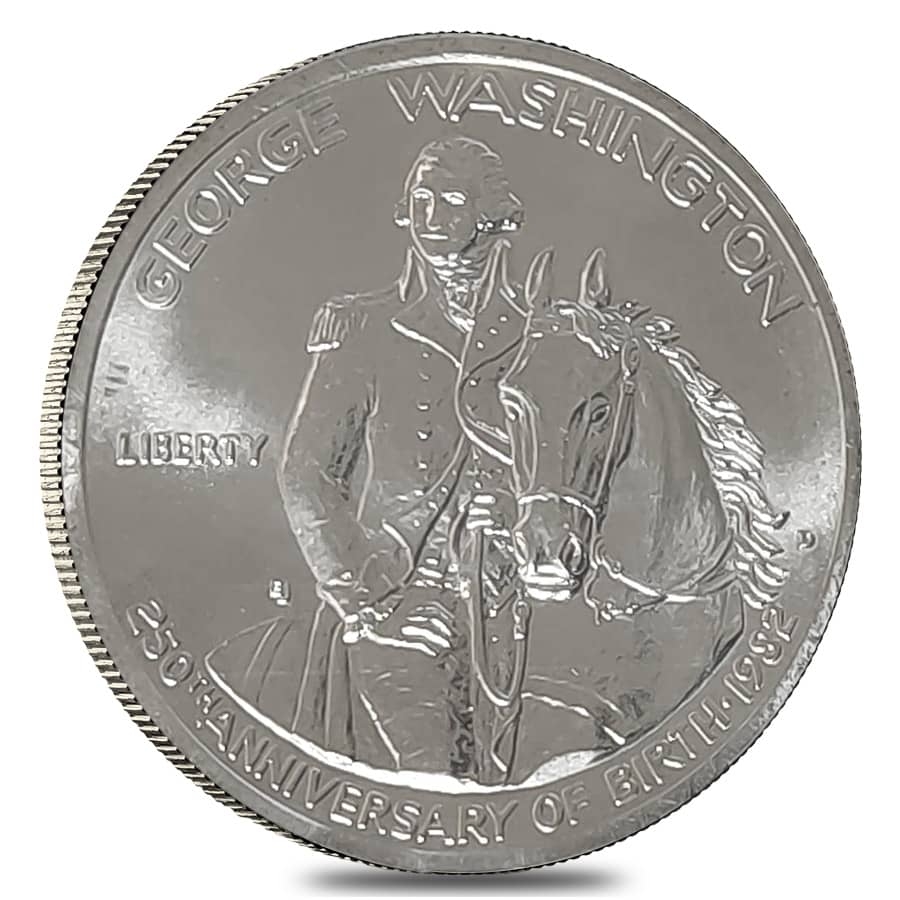 1982 S/D Washington Half Dollar 90% Silver Commem Proof/BU (w/Box & COA) thumbnail 2
