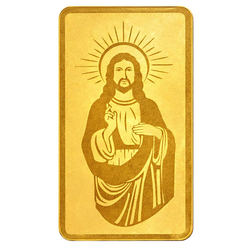 1 Gram Blessings of Jesus Christ Dove & Cross Gold Bar .9999 Fine (in TEP) thumbnail 4