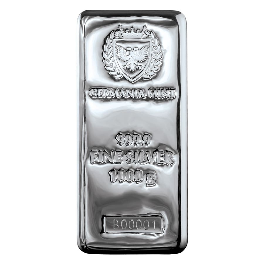 1 Kilo Germania Mint Silver Bar .9999 Fine (1000 Gram) thumbnail 2