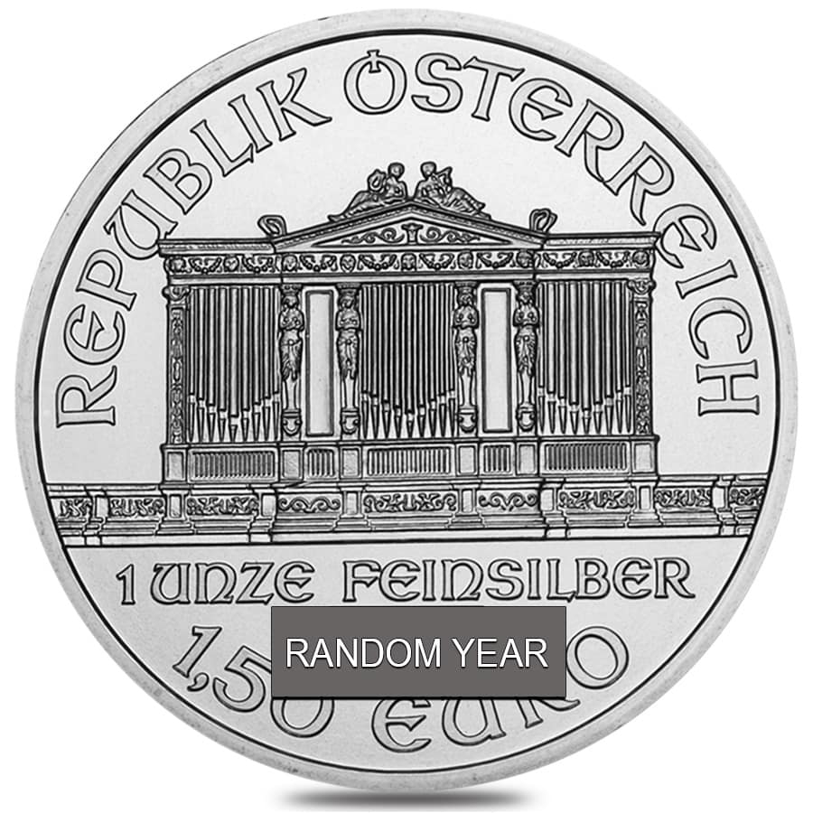 Roll of 20 - 1 oz Austrian Silver Philharmonic Coin BU (Random Year) thumbnail 3