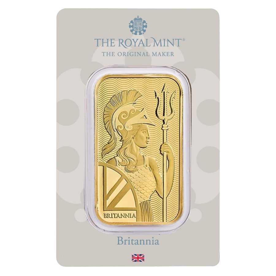 1 oz Britannia Gold Bar .9999 Fine (in Assay) thumbnail 3