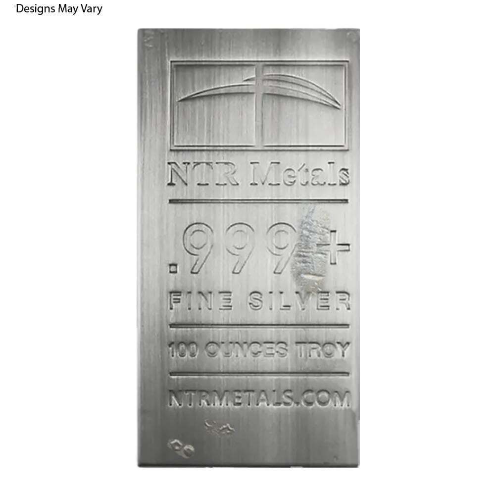 100 oz Generic Silver Bar .999 Fine thumbnail 2