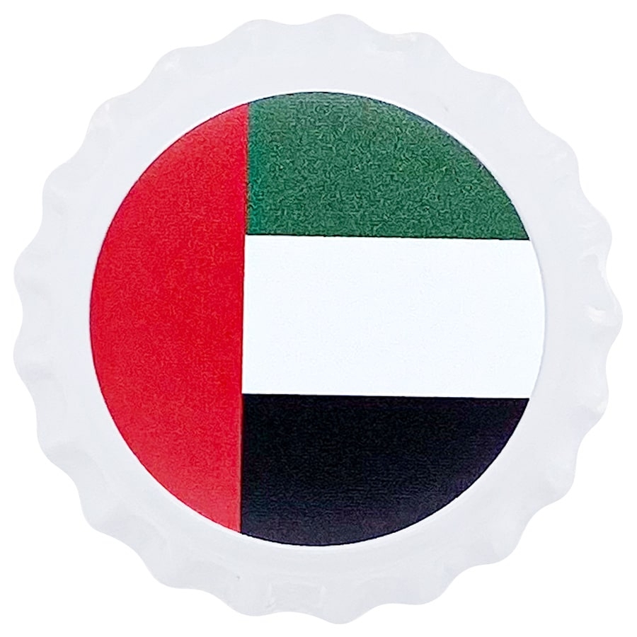 2021 Chad 6 gram World Landmarks - UAE Bottle Cap Proof Silver Coin .999 Fine (In Cap) thumbnail 3