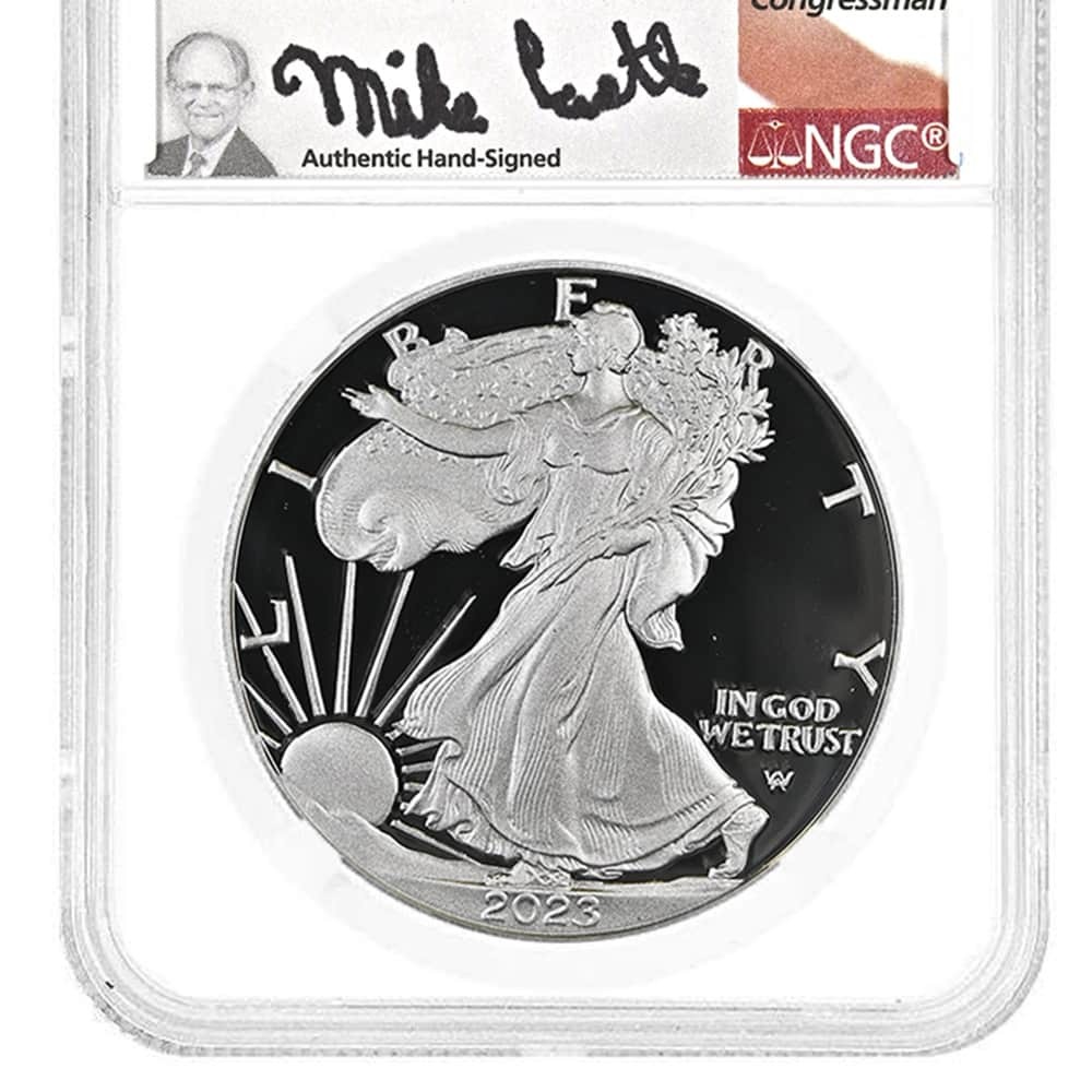2023-W 1 oz Proof Silver American Eagle NGC PF 70 FDOI (Castle) thumbnail 3