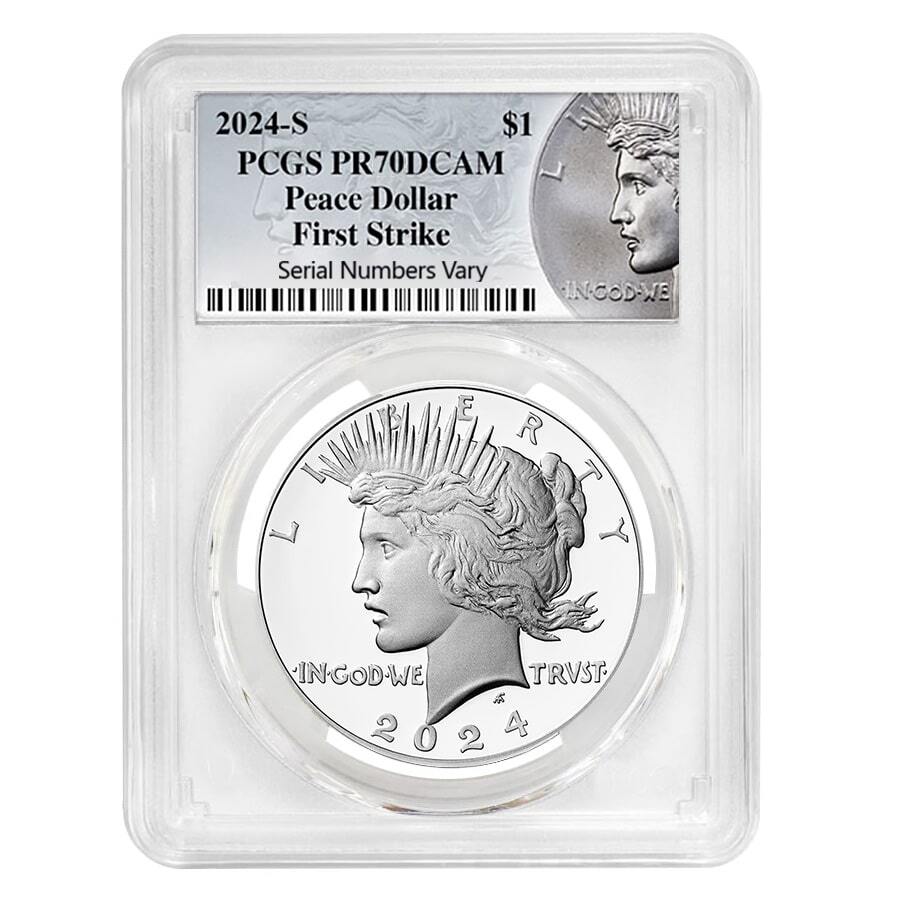 2024-S Peace Silver Dollar Proof Coin PCGS PF 70 FS (Peace Label)