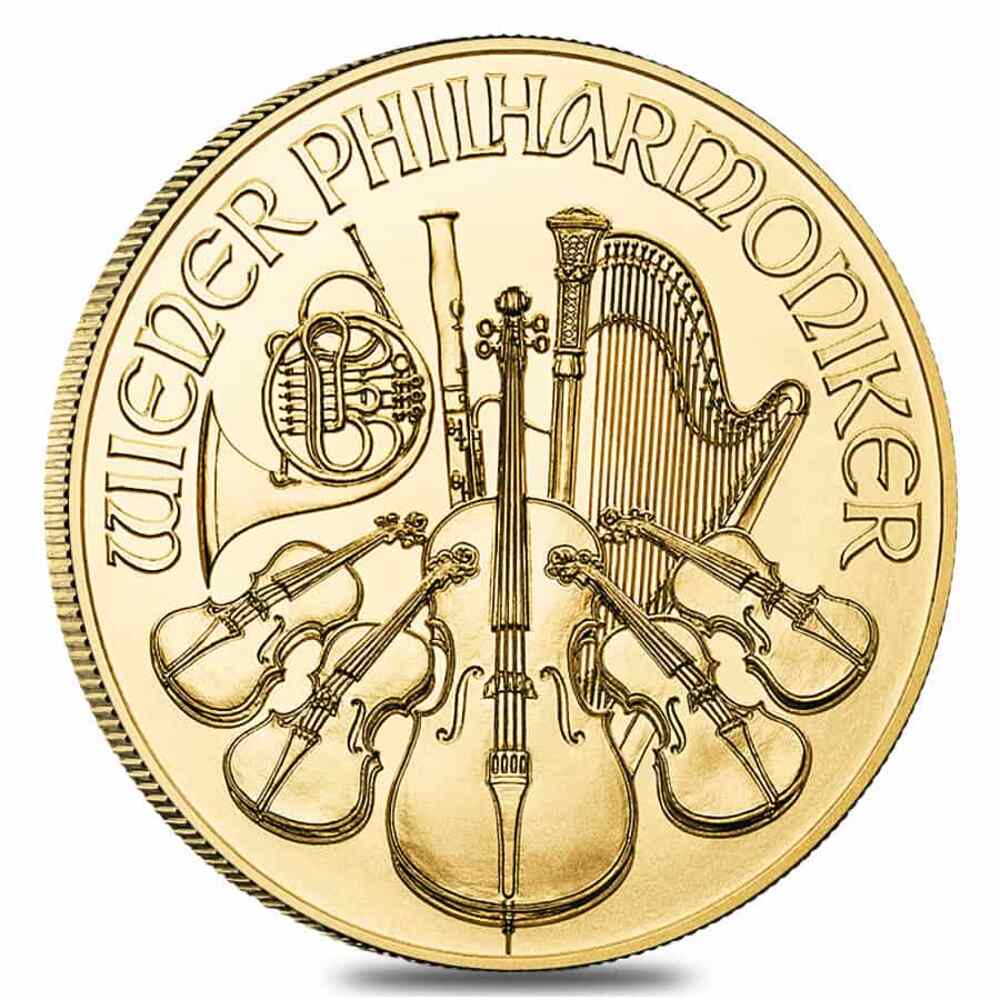2026 1/25 oz Austrian Gold Philharmonic Coin BU