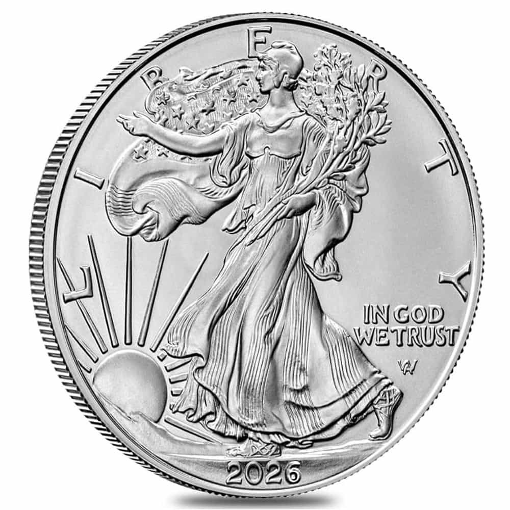 Monster Box of 500 - 2026 1 oz Silver American Eagle $1 Coin BU thumbnail 2