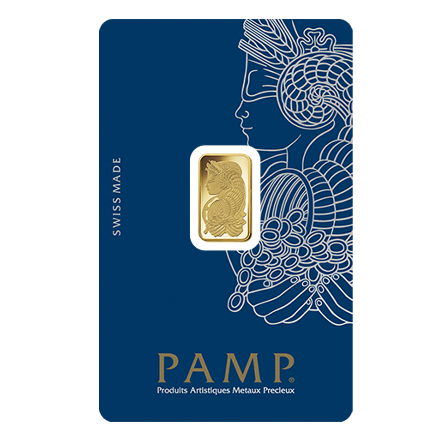 2.5 Gram Gold Bar PAMP Suisse Lady Fortuna Veriscan .9999 Fine (in Assay) thumbnail 2