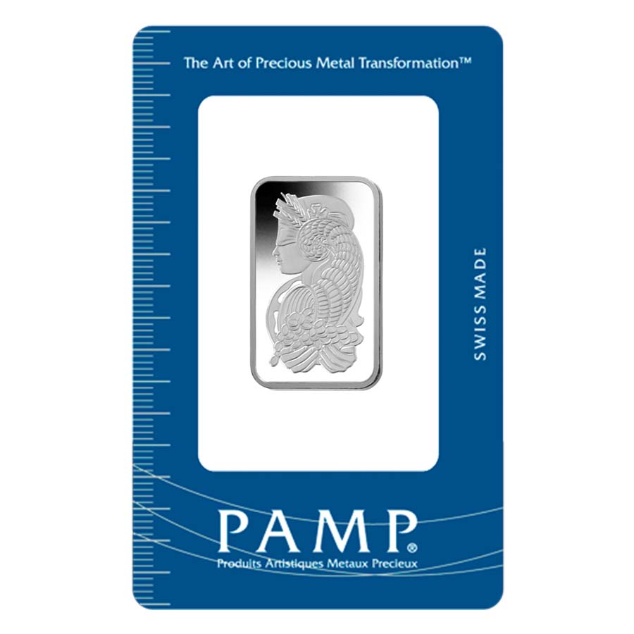 20 gram PAMP Suisse Lady Fortuna Platinum Bar .9995 Fine (In Assay) thumbnail 2