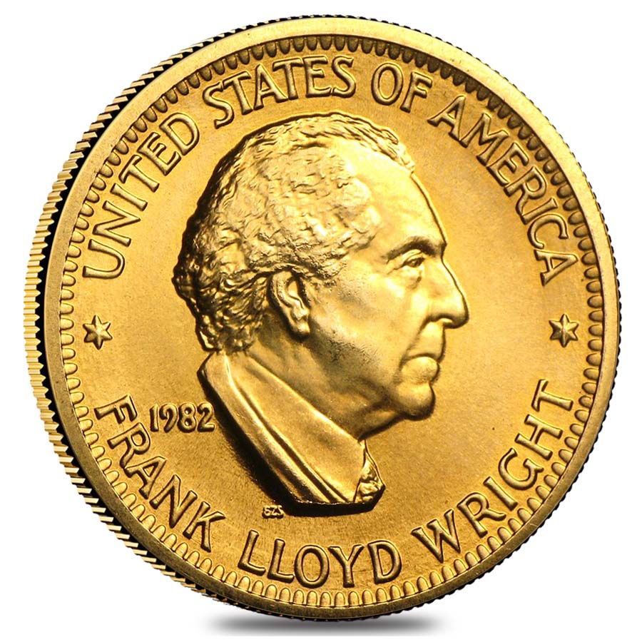 U.S. Mint 1/2 oz Gold Commemorative Arts Medal (Random Year) thumbnail 2