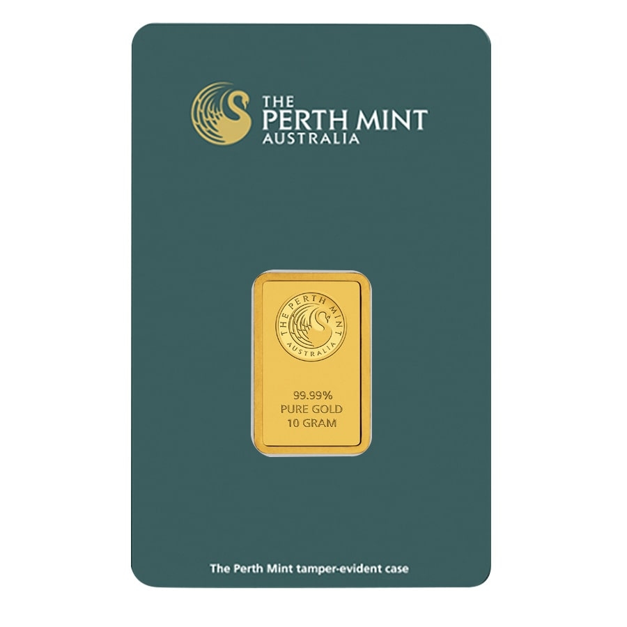 10 Gram Perth Mint Gold Bar .9999 Fine (in Assay) thumbnail 4