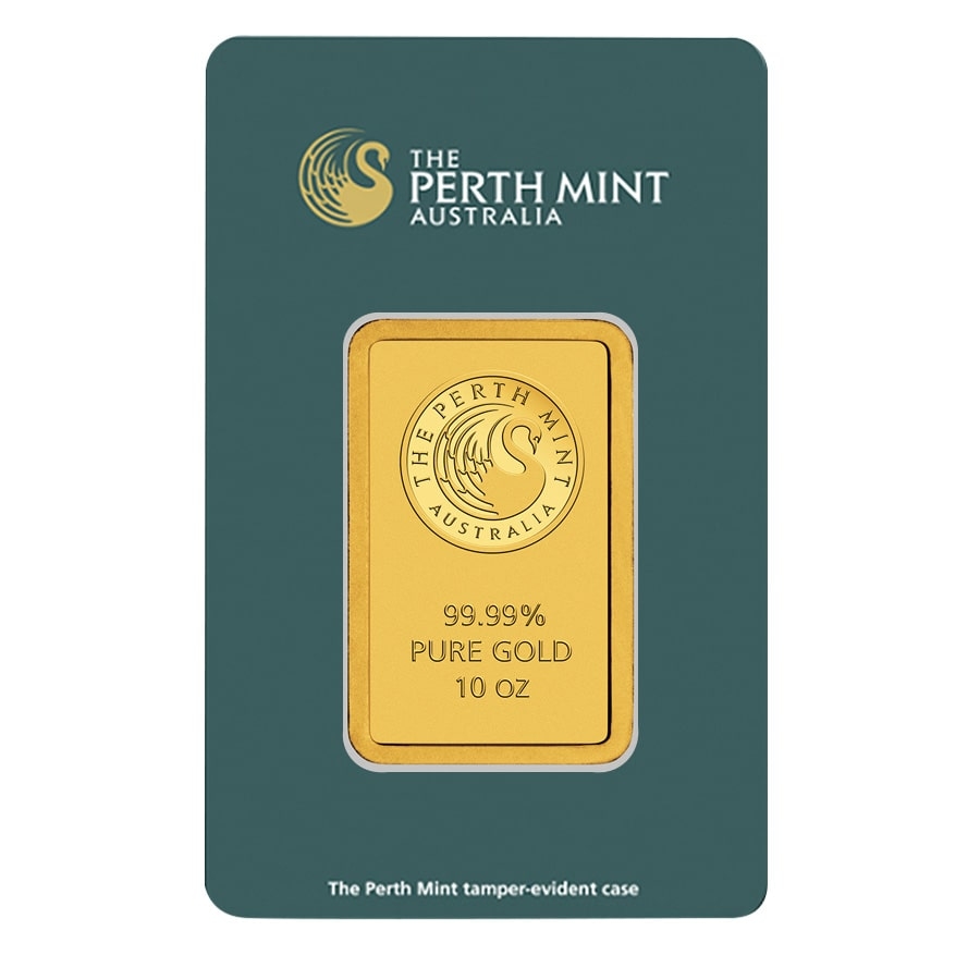 10 oz Perth Mint Gold Bar .9999 Fine (in Assay) thumbnail 4