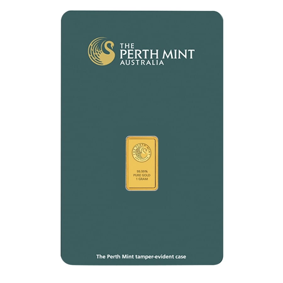1 Gram Perth Mint Gold Bar .9999 Fine (in Assay) thumbnail 4
