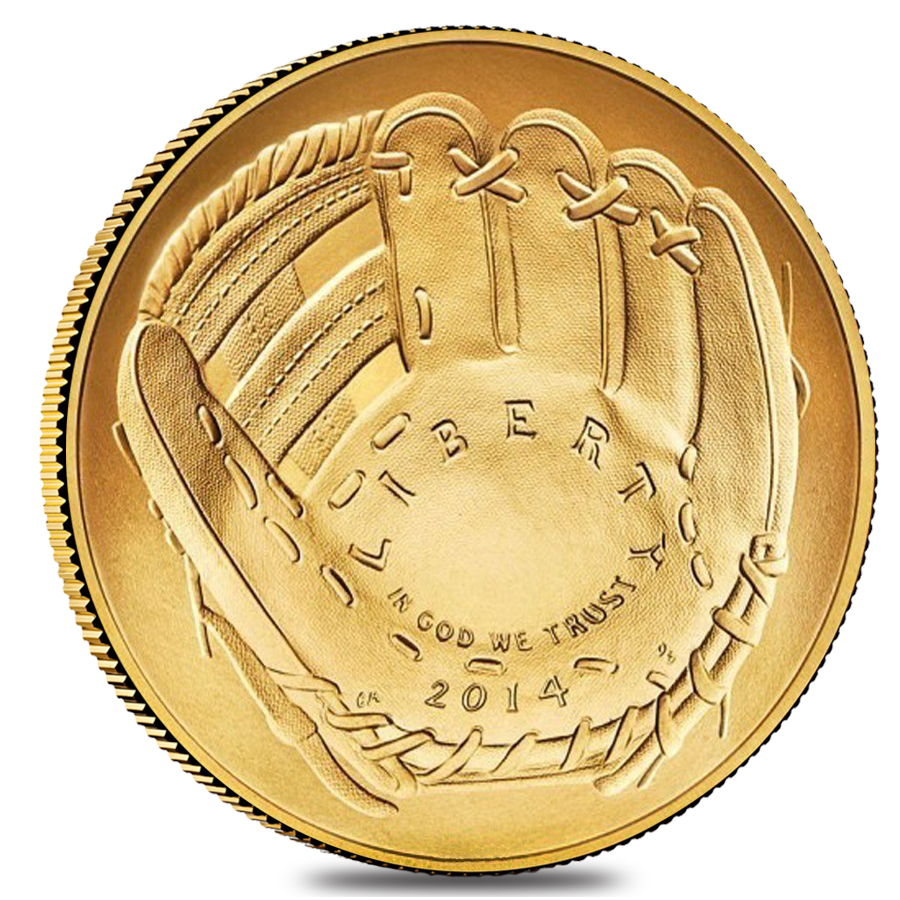 2014 W $5 Gold National Baseball Hall of Fame Coin NGC MS 70 (Cal Ripken Jr.) thumbnail 3