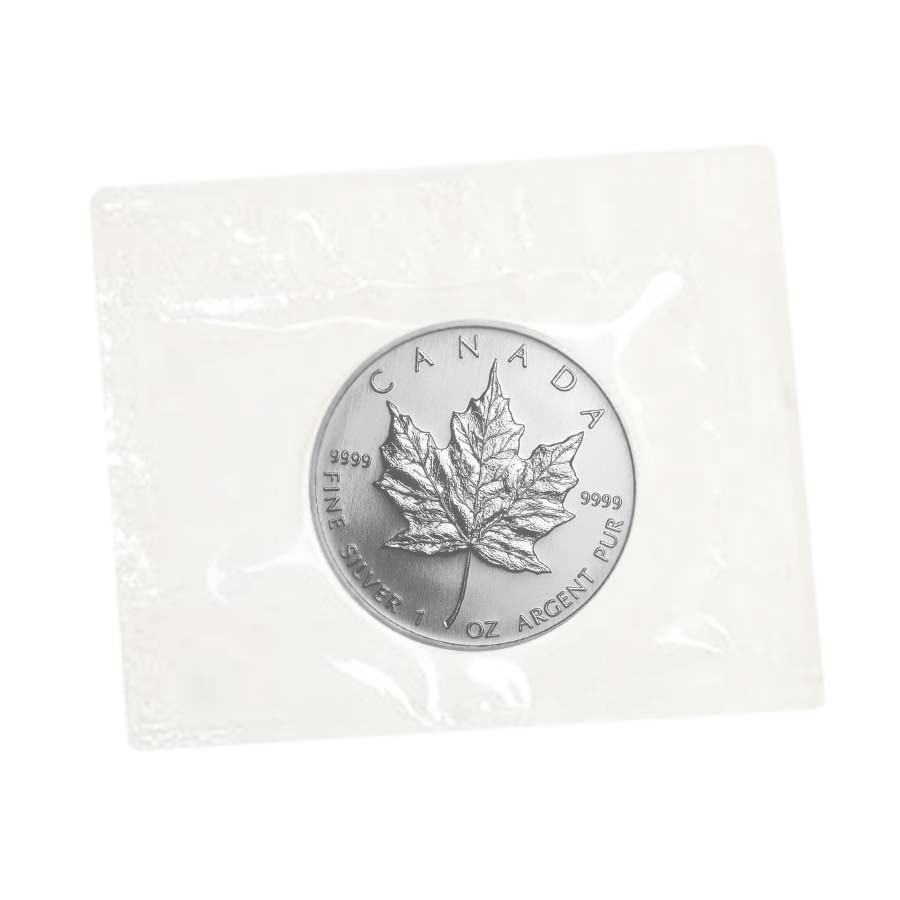 2004 $5 Canadian 1 oz Silver Maple Leaf BU (Sealed) thumbnail 3