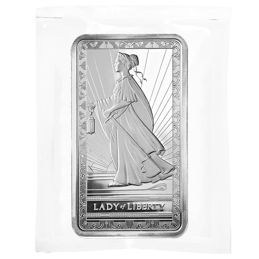 10 oz PAMP Lady of Liberty Silver Bar .999 Fine thumbnail 3