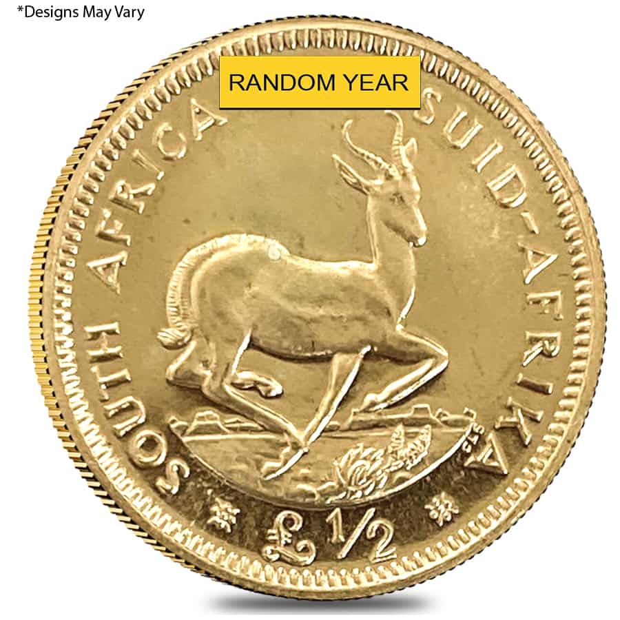 South Africa 1/2 Pound Gold Coin BU/Proof (Random Year)